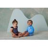 Little Me Baby-Girls Little Girls’ UPF 50+ Sun Protection One Piece Swimsuit(Blueberry)