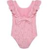 Little Me Baby-Girls Little Girls’ UPF 50+ Sun Protection One Piece Swimsuit(Candy Pink)