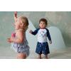 Little Me Baby-Girls Little Girls’ UPF 50+ Sun Protection One Piece Swimsuit(Multicolored)