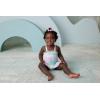Little Me Baby-Girls Little Girls’ UPF 50+ Sun Protection One Piece Swimsuit(Multicolored)