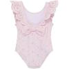 Little Me Baby-Girls Little Girls’ UPF 50+ Sun Protection One Piece Swimsuit(Pink)