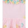 Little Me Baby-Girls Little Girls’ UPF 50+ Sun Protection One Piece Swimsuit(Pink Ballerina)