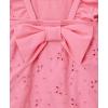 Little Me Baby-Girls Little Girls’ UPF 50+ Sun Protection One Piece Swimsuit(Pink Eyelet)
