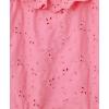 Little Me Baby-Girls Little Girls’ UPF 50+ Sun Protection One Piece Swimsuit(Pink Eyelet)