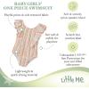 Little Me Baby-Girls Little Girls’ UPF 50+ Sun Protection One Piece Swimsuit(Pink Ice Cream Stripe)