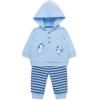 Little Me Clothes for Baby Boys’ 100% Cotton Active Set, Pull on Pants and Sweater, 3 Months to 12 Months(Blue Bell)