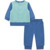 Little Me Clothes for Baby Boys’ 100% Cotton Active Set, Pull on Pants and Sweater, 3 Months to 12 Months(Blue Trucks)
