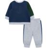 Little Me Clothes for Baby Boys’ 100% Cotton Active Set, Pull on Pants and Sweater, 3 Months to 12 Months(Med Heather Grey)