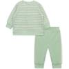 Little Me Clothes for Baby Boys’ 100% Cotton Active Set, Pull on Pants and Sweater, 3 Months to 12 Months(Smoke Green)