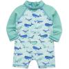 Little Me Clothes for Baby Boys’ Long Sleeve Full Coverage Rash Guard Suit, 6-24 Months(Blue Quartz)