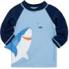 Little Me Clothes for Baby Boys’ Long Sleeve Rash Guard, 6 Months – 4 Toddler(Blue Bell/Medieval Blue)