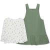 Little Me Clothes for Baby Girl’s 2-Piece Jumper Dress and Shirt Sets(Green)