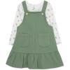 Little Me Clothes for Baby Girl’s 2-Piece Jumper Dress and Shirt Sets(Green)