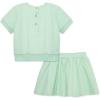 Little Me Clothes for Baby Girls’ 2-Piece Skirt Sets, 12 Months – 4 Toddler(Green)