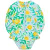 Little Me Clothes for Baby Girls’ Full Coverage Rash Guard, 6 Months – 4 Toddler(Blue Ice Water)