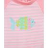 Little Me Clothes for Baby Girls’ Full Coverage Rash Guard, 6 Months – 4 Toddler(Bright Pink)