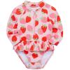 Little Me Clothes for Baby Girls’ Full Coverage Rash Guard, 6 Months – 4 Toddler(Chrystal Rose)