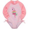 Little Me Clothes for Baby Girls’ Full Coverage Rash Guard, 6 Months – 4 Toddler(Pink)