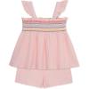 Little Me Clothes for Baby Girls’ Gauze Short Sets, 12 Months – 4 Toddler