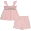 Little Me Clothes for Baby Girls’ Gauze Short Sets, 12 Months – 4 Toddler