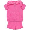Little Me Clothes for Baby Girls’ Hoodie and Short Cover Up Set, 6 Months – 4 Toddler