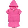 Little Me Clothes for Baby Girls’ Hoodie and Short Cover Up Set, 6 Months – 4 Toddler
