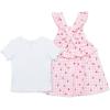 Little Me Clothes for Baby Girls’ Knit Jumper Dress Sets, 12 Months – 4 Toddler(Candy Pink)