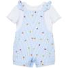 Little Me Clothes for Baby Girls’ Knit Short Jumper Sets, 12 Months – 4 Toddler(Blue)
