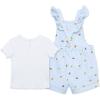 Little Me Clothes for Baby Girls’ Knit Short Jumper Sets, 12 Months – 4 Toddler(Blue)