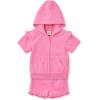 Little Me Clothes for Baby Girls’ Swimsuit Hooded Cover-Up, 6 Months – 4 Toddler(Pink)
