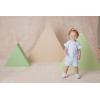 Little Me Simply Essential Solids 100% Organic Clothes for Baby Girls’ 2-Piece Short Sets, 12 Months – 4 Toddler(Blue)