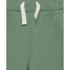 Little Me Simply Essential Solids Organic Cotton Blend Baby Boys’ Fleece Sweatshirt and Pant Set, 12 Months to 4 Toddler(Hedge Green)
