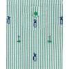 Little Me baby-boys 2-piece Seersucker Sunsuit Swim Essentials Playwear and Hat Set(Bright Green/Multi)