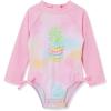 Little Me Baby Girls Little Girls’ Two-Piece UPF+ 50 Sun Protection Rash Guard Set(Tie-dye Pineapple)