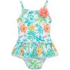 Little Me Baby-Girls Little Girls’ UPF 50+ Sun Protection One Piece Swimsuit(Multicolored)