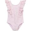 Little Me Baby-Girls Little Girls’ UPF 50+ Sun Protection One Piece Swimsuit(Pink)