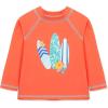 Little Me Clothes for Baby Boys’ Long Sleeve Rash Guard, 6 Months – 4 Toddler(Orange)