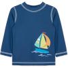 Little Me Clothes for Baby Boys’ Long Sleeve Rash Guard, 6 Months – 4 Toddler(True Navy)