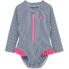 Little Me Clothes for Baby Girls’ Full Coverage Rash Guard, 6 Months – 4 Toddler(Blue)