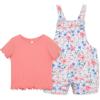 Little Me Clothes for Baby Girls’ Knit Short Jumper Sets, 12 Months – 4 Toddler(Pink)