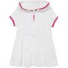 Little Me Clothes for Baby Girls’ Swimsuit Hooded Cover-Up, 6 Months – 4 Toddler(Bright White Zip)