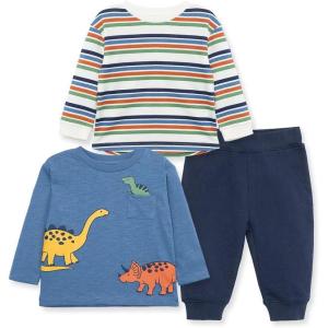 Little Me Baby Boys’ 3-Piece Shirts and Pant Set, 2-Shirts, 1 Pant, 0-24 Months