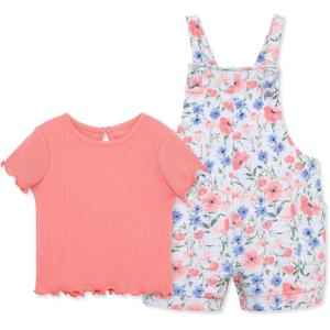 Little Me Clothes for Baby Girls’ Knit Short Jumper Sets, 12 Months – 4 Toddler(Pink)