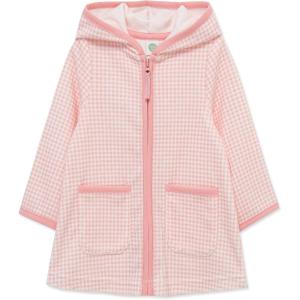 Little Me Clothes for Baby Girls’ Swimsuit Hooded Cover-Up, 6 Months – 4 Toddler(Peony/Marshmallow)