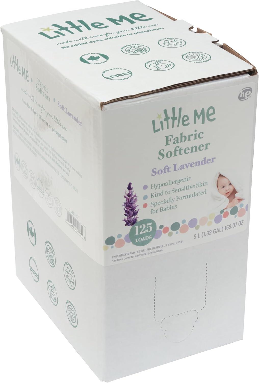 imageLittle Me Soft Lavender Fabric Softner 5 Liter BaginaBox with Dispenser Faucet Hypoallergenic ParabenFree and Biodegradable Safe for Babys Sensitive Skin and EcoFriendly