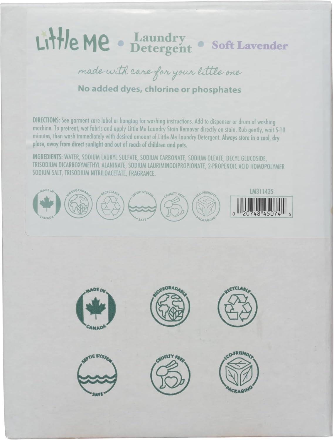 imageLittle Me Soft Lavender Laundry Detergent 5 Liter BaginaBox with Dispenser Faucet Hypoallergenic ParabenFree and Biodegradable Safe for Babys Sensitive Skin and EcoFriendly