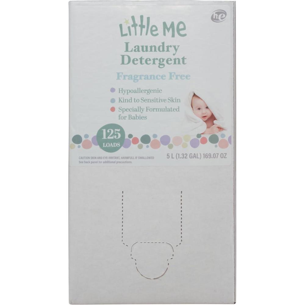 imageLittle Me FragranceFree Laundry Detergent 5 Liter BaginaBox with Dispenser Faucet Hypoallergenic ParabenFree and Biodegradable Safe for Babys Sensitive Skin and EcoFriendly