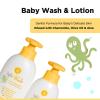 Little Me 2 PacK Set Baby Calm Chamomile Head to Toe 500ml 3-In-1 Wash & 360ml Baby Lotion with Olive Oil & Aloe