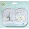 Little Me Baby Grooming Set – 8 Piece Essential Kit with Brush, Comb, Nail Clippers, Nail File, Toothbrush, Safety Swabs, and Travel Zipper Pouch – Baby Grooming Tools