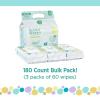 Little Me Baby Wipes Gentle Formula, Fragrance-Free Hypoallergenic Baby Wipes, 180 Count(Unscented)